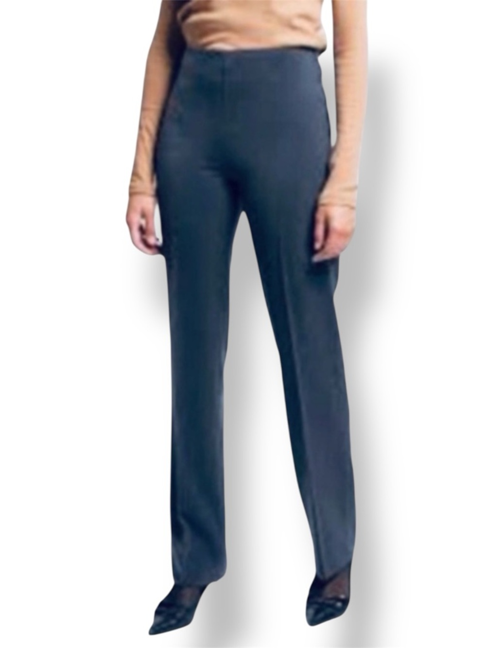 FICELLE Paris ARCHA Navy Blue Trousers Pants Sz T3 (EU 42  US 8)